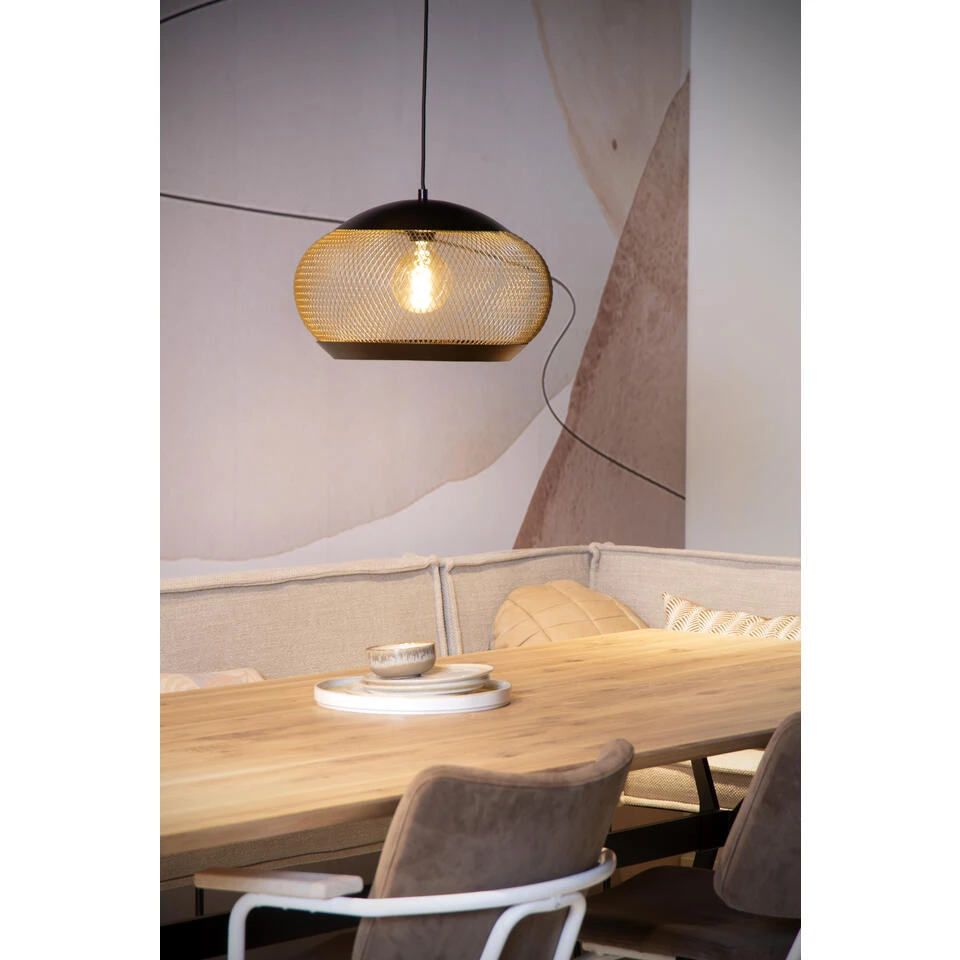Lucide LUCAS Hanglamp - Mat Goud / Messing 4 Lucide LUCAS Hanglamp - Mat Goud / Messing - Afbeelding 4