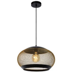 Lucide LUCAS Hanglamp - Mat Goud / Messing