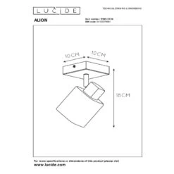 Lucide ALION Plafondspot - Zwart 7 Lucide ALION Plafondspot - Zwart -Huishoudelijke Voorwerpen Winkel 1000045008 0103