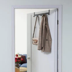 ACAZA Metalen Deurkapstok Met 5 Deur Haken, Metaal, Zwart -Huishoudelijke Voorwerpen Winkel 1000045916 0102