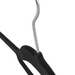 ACAZA Set Van 30 Kledinghangers Met Fluwelen Laagje, Zwart -Huishoudelijke Voorwerpen Winkel 1000045924 0103