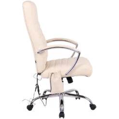 Clp Bureaustoel Valais Met Massage Functie Kunstleer - Crème -Huishoudelijke Voorwerpen Winkel 1000046415 0102