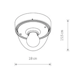 Nowodvorski Buitenlamp Nook - 1 Lichts - 18 X15.5 Cm - Wit - Goud -Huishoudelijke Voorwerpen Winkel 1000046846 0104