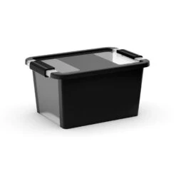 Kis Bi Opbergbox S - 11L - Zwart/transparant