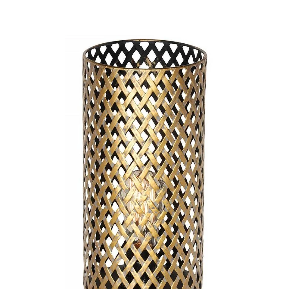 Freelight Vloerlamp Cestino - 1 Lichts - 22 X165 Cm - Zwart - Goud 3 Freelight Vloerlamp Cestino - 1 Lichts - 22 X165 Cm - Zwart - Goud - Afbeelding 3