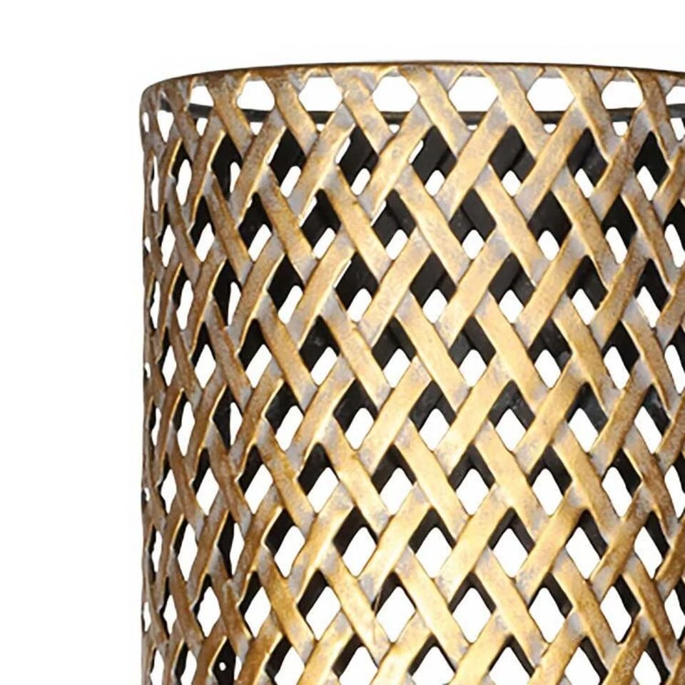 Freelight Vloerlamp Cestino - 1 Lichts - 22 X165 Cm - Zwart - Goud 4 Freelight Vloerlamp Cestino - 1 Lichts - 22 X165 Cm - Zwart - Goud - Afbeelding 4