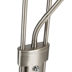 Highlight Vloerlamp New - 2 Lichts - 25 X180 Cm - Mat-chroom -Huishoudelijke Voorwerpen Winkel 1000047762 0102