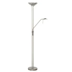 Highlight Vloerlamp New - 2 Lichts - 25 X180 Cm - Mat-chroom