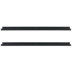 WOOOD Studio Fotolijstplank 120 Cm - Mdf - Zwart - Set Van 2