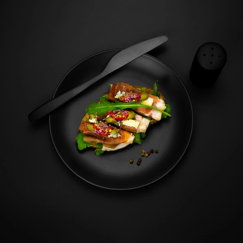 Orange85 Bordenset Dinerbord Borden Plat Set Van 6 Mat Zwart Diameter 27cm 3 Orange85 Bordenset Dinerbord Borden Plat Set Van 6 Mat Zwart Diameter 27cm - Afbeelding 3