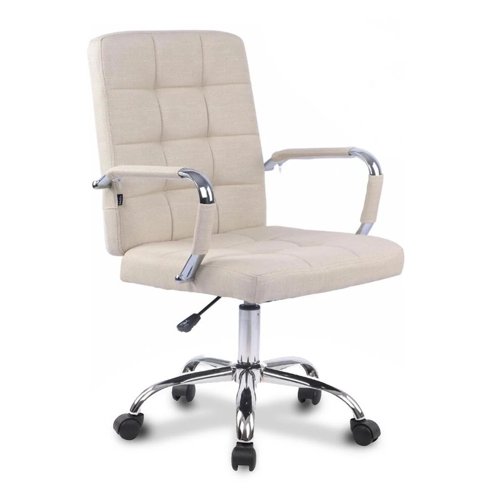 Xairo Milaan - Bureaustoel - Stof - Crème 1 Xairo Milaan - Bureaustoel - Stof - Crème