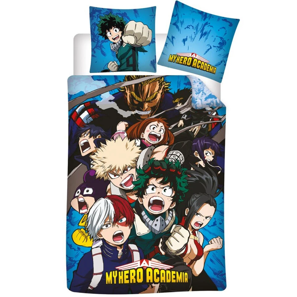 My Hero Academia Dekbedovertrek, Izuku - Eenpersoons - 140 X 200 Cm - Katoen 1 My Hero Academia Dekbedovertrek, Izuku - Eenpersoons - 140 X 200 Cm - Katoen