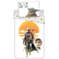 Star Wars Dekbedovertrek, Mandalorian - Eenpersoons - 140 X 200 Cm - Katoen