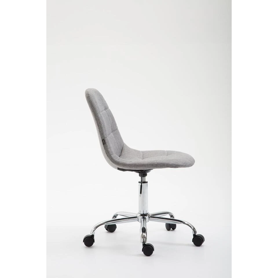 Clp Bureaustoel Reims Stof Zilverkleurig 3 Clp Bureaustoel Reims Stof Zilverkleurig - Afbeelding 3