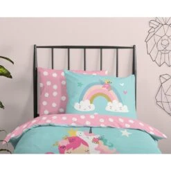 Good Morning Dekbedovertrek "Heaven" - Multi - (140x220 Cm) -Huishoudelijke Voorwerpen Winkel 1000054465 0110