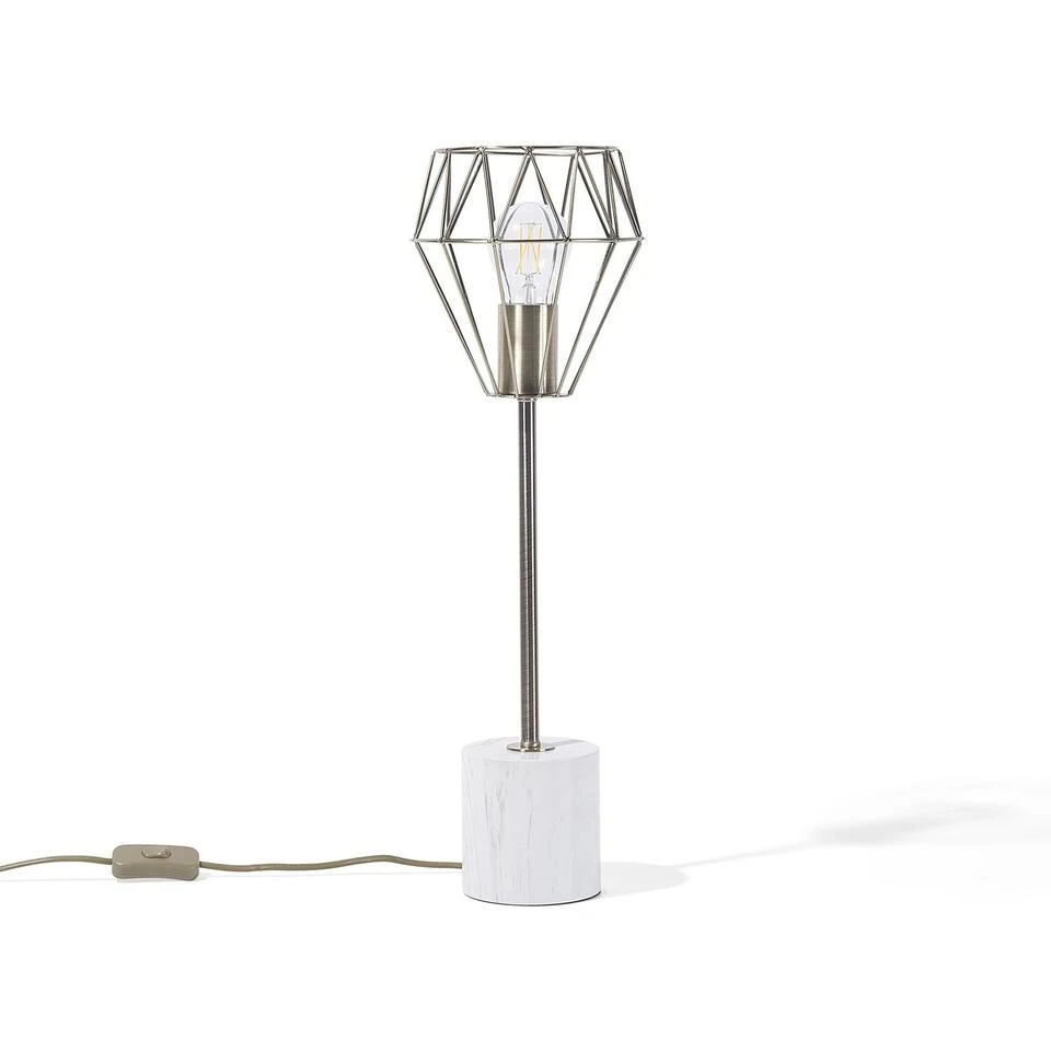 Beliani Tafellamp MOONI - Messing Metaal 1 Beliani Tafellamp MOONI - Messing Metaal