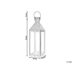 Beliani Windlichtzuilen BALI - Zwart Rvs -Huishoudelijke Voorwerpen Winkel 1000057082 0102