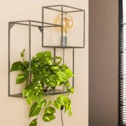 Hoyz - Wandschap 1L Cubic S / Oud Zilver -Huishoudelijke Voorwerpen Winkel 1000058480 0102