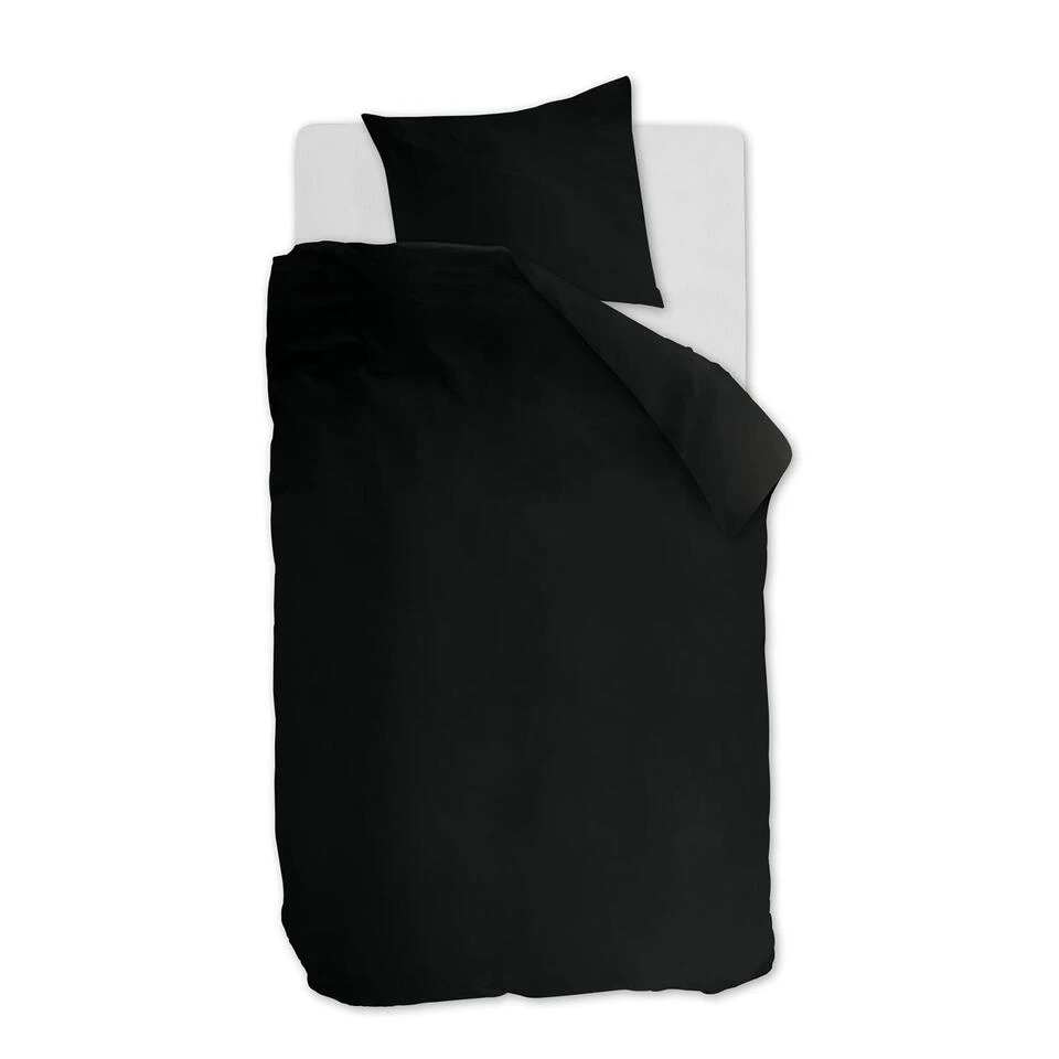 Ambiante Dekbedovertrek Uni Cotton Black-1-persoons (140 X 200/220 Cm) 1 Ambiante Dekbedovertrek Uni Cotton Black-1-persoons (140 X 200/220 Cm)