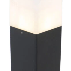 QAZQA Staande Buitenlamp Zwart Met Opaal Witte Kap 50 Cm - Denmark 7 QAZQA Staande Buitenlamp Zwart Met Opaal Witte Kap 50 Cm - Denmark -Huishoudelijke Voorwerpen Winkel 1000061889 0103