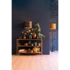 Lampenkap Velours - Karamel - Ø40cm -Huishoudelijke Voorwerpen Winkel 1000063163 0110