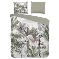 Good Morning Dekbedovertrek "Irene" - Groen - (200x220 Cm)