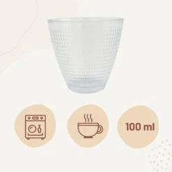 Orange85 Drinkglazen Waterglazen 6 Stuks Transparant 220ml -Huishoudelijke Voorwerpen Winkel 1000063324 0110