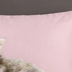 Good Morning Dekbedovertrek "Cat" - Roze - (140x220 Cm) 7 Good Morning Dekbedovertrek "Cat" - Roze - (140x220 Cm) -Huishoudelijke Voorwerpen Winkel 1000063637 0103