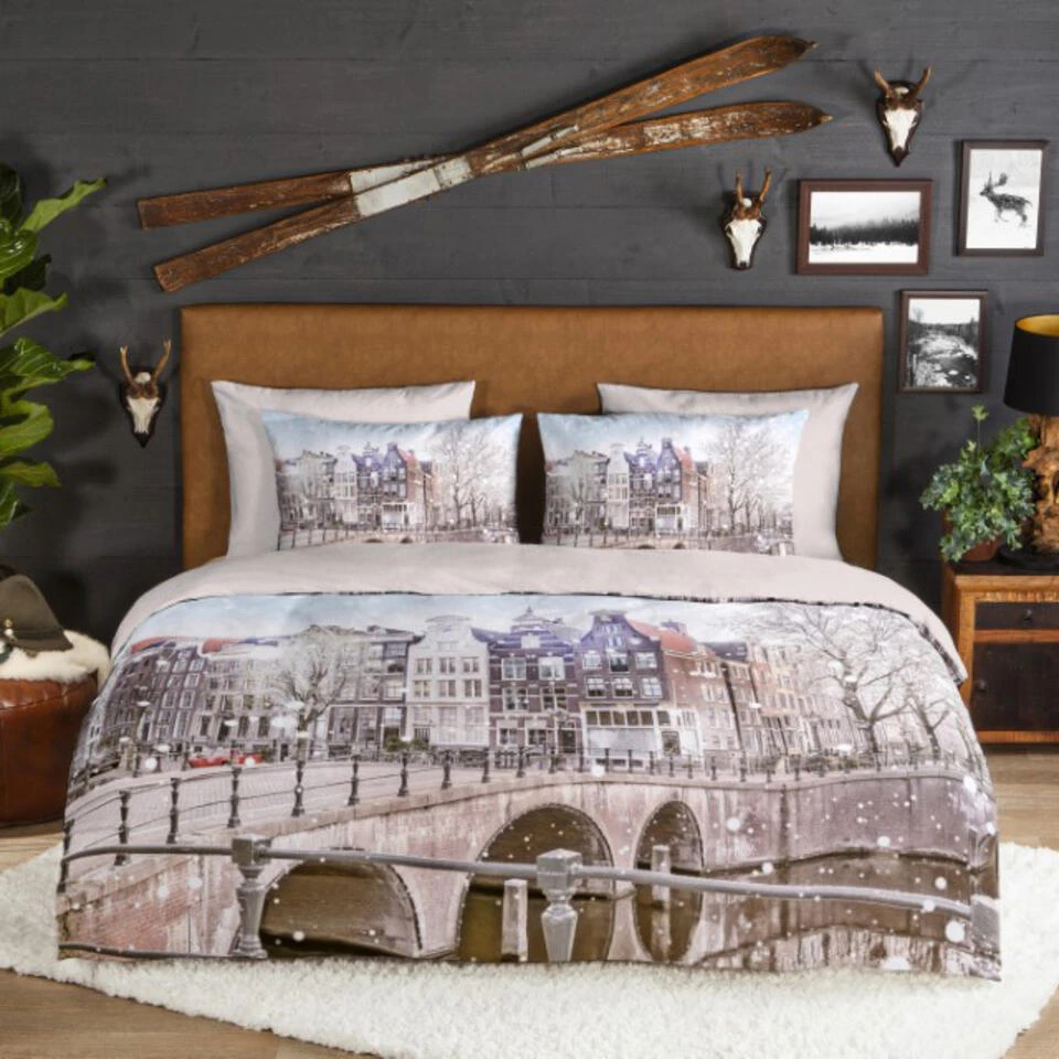 Good Morning Dekbedovertrek "Amsterdam" - Multi - (240x220 Cm) 2 Good Morning Dekbedovertrek "Amsterdam" - Multi - (240x220 Cm) - Afbeelding 2