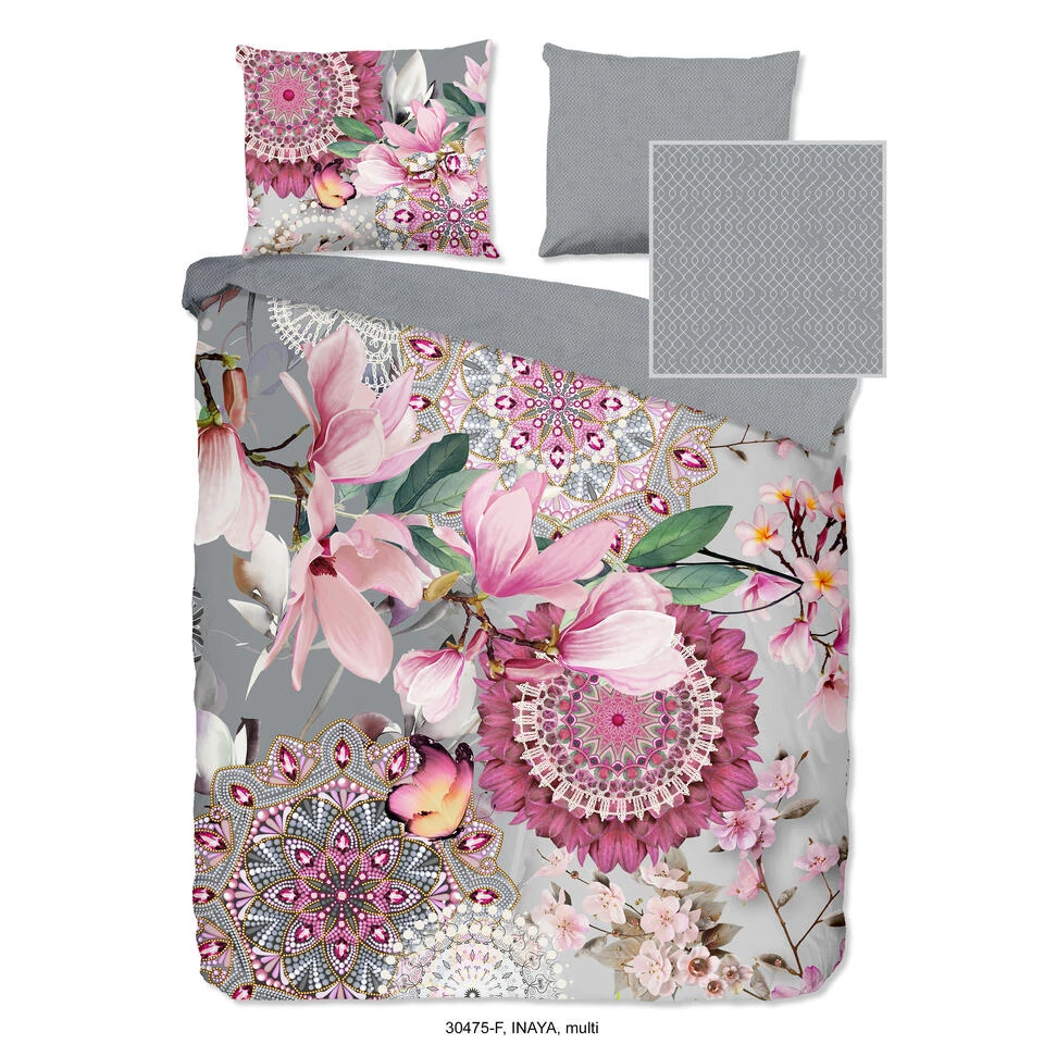 HIP Dekbedovertrek "Inaya" - Multi - (140x220 Cm) 1 HIP Dekbedovertrek "Inaya" - Multi - (140x220 Cm)