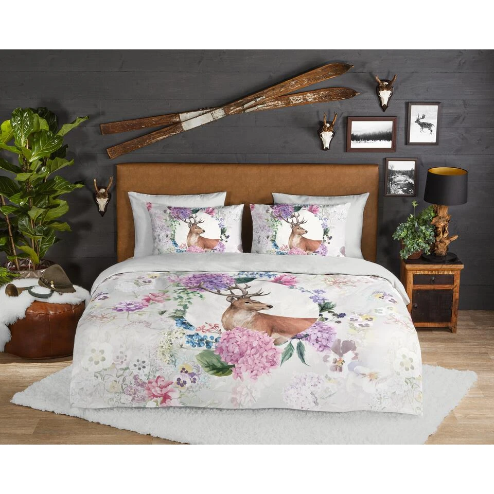 Good Morning Dekbedovertrek "Vedet" - Grijs - (240x220 Cm) 2 Good Morning Dekbedovertrek "Vedet" - Grijs - (240x220 Cm) - Afbeelding 2