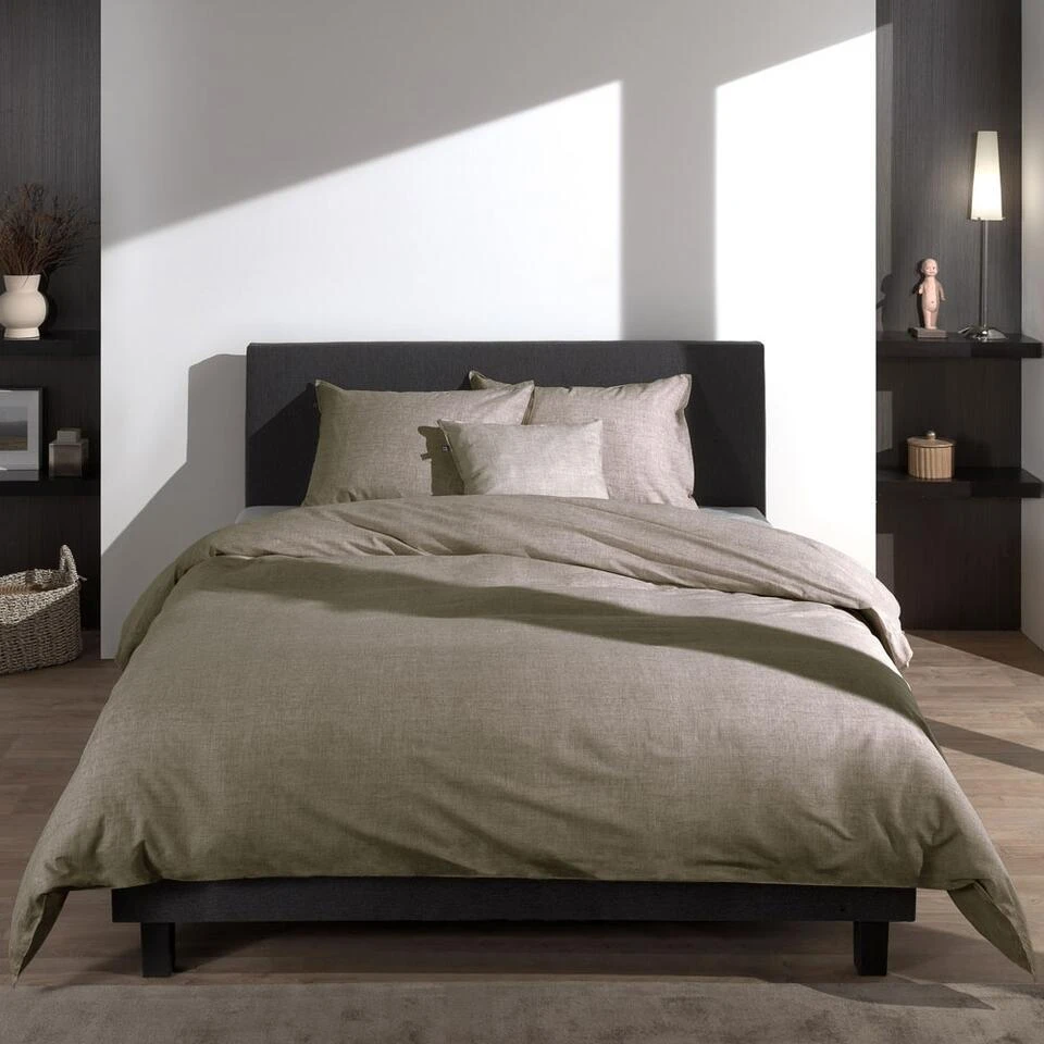 Zo! Home Zo Home Dekbedovertrek Lino Palm Taupe-Lits-jumeaux (240 X 200/220 Cm) 4 Zo! Home Zo Home Dekbedovertrek Lino Palm Taupe-Lits-jumeaux (240 X 200/220 Cm) - Afbeelding 4