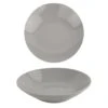 OTIX Diepe Borden Grijs Pastaborden Soepborden 6 Stuks 20cm Aardewerk