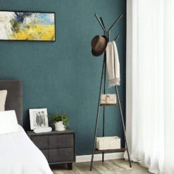 ACAZA Staande Kapstok - Vintage - 6 Haken - 49x179x49 Cm - Vintage Bruin -Huishoudelijke Voorwerpen Winkel 1000068921 0103