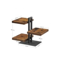 ACAZA Serveertoren Uit 3 Delen, Serveerset, Vintage Bruin -Huishoudelijke Voorwerpen Winkel 1000069713 0103