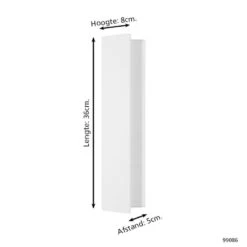 EGLO Zubialde Wandlamp - LED - 36 cm - Wit 7 EGLO Zubialde Wandlamp - LED - 36 cm - Wit -Huishoudelijke Voorwerpen Winkel 1000070124 0103