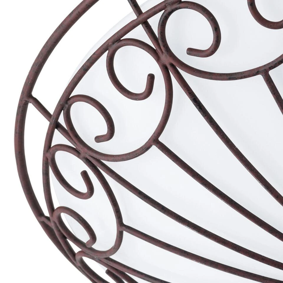 EGLO Colti Plafondlamp - E27 - Ø 35 cm - Antiek-Bruin/Wit gelakt 2 EGLO Colti Plafondlamp - E27 - Ø 35 cm - Antiek-Bruin/Wit gelakt - Afbeelding 2