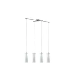 EGLO Pinto - Hanglamp - 4 Lichts - Chroom - Helder, Wit