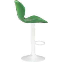 CLP Barkruk Cork Wit Frame Kunstleder Groen -Huishoudelijke Voorwerpen Winkel 1000070993 0102