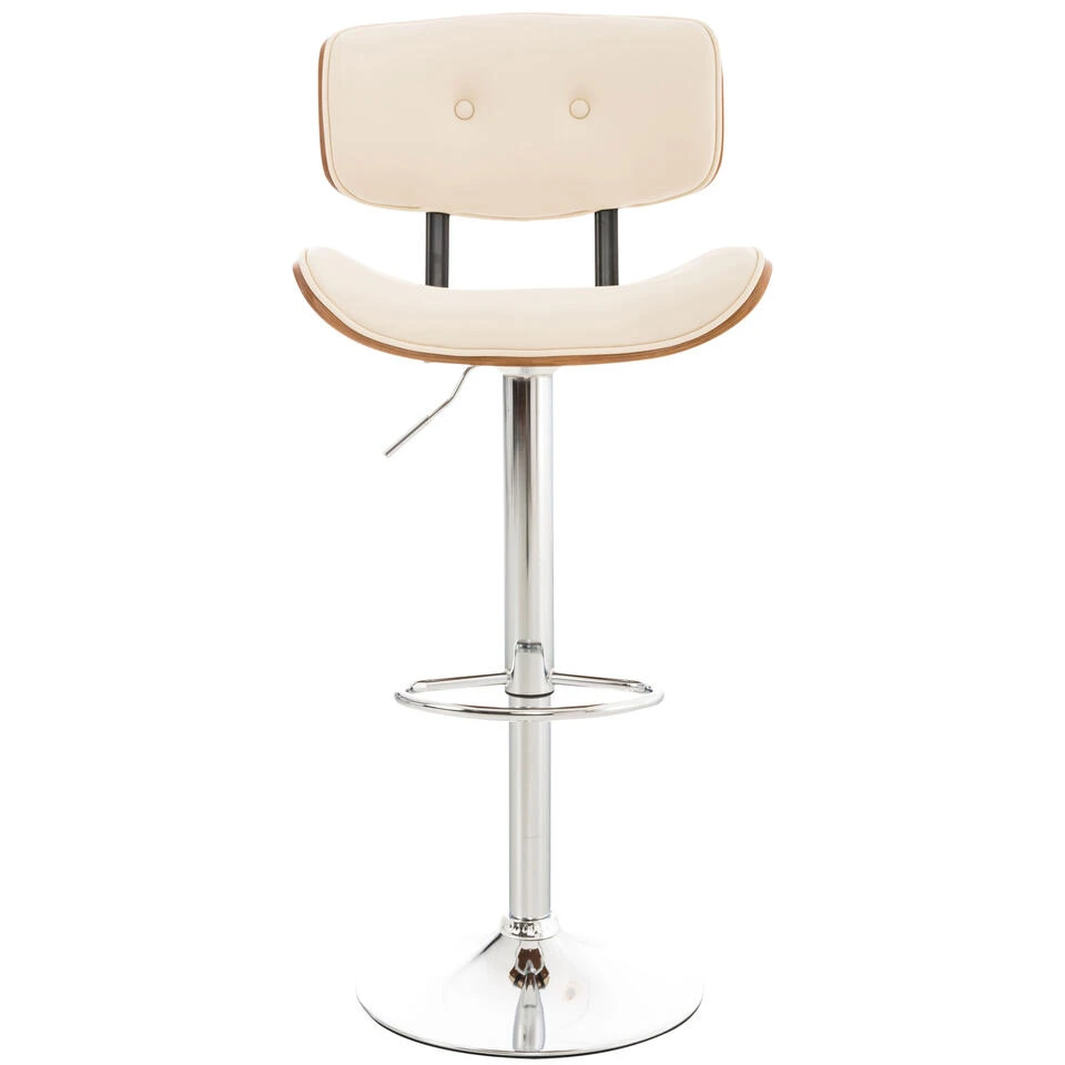 CLP Barkruk Sarnia Kunstleder Crème 2 CLP Barkruk Sarnia Kunstleder Crème - Afbeelding 2