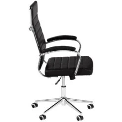 CLP Bureaustoel Mollis Kunstleer Zwart 6 CLP Bureaustoel Mollis Kunstleer Zwart -Huishoudelijke Voorwerpen Winkel 1000071210 0102