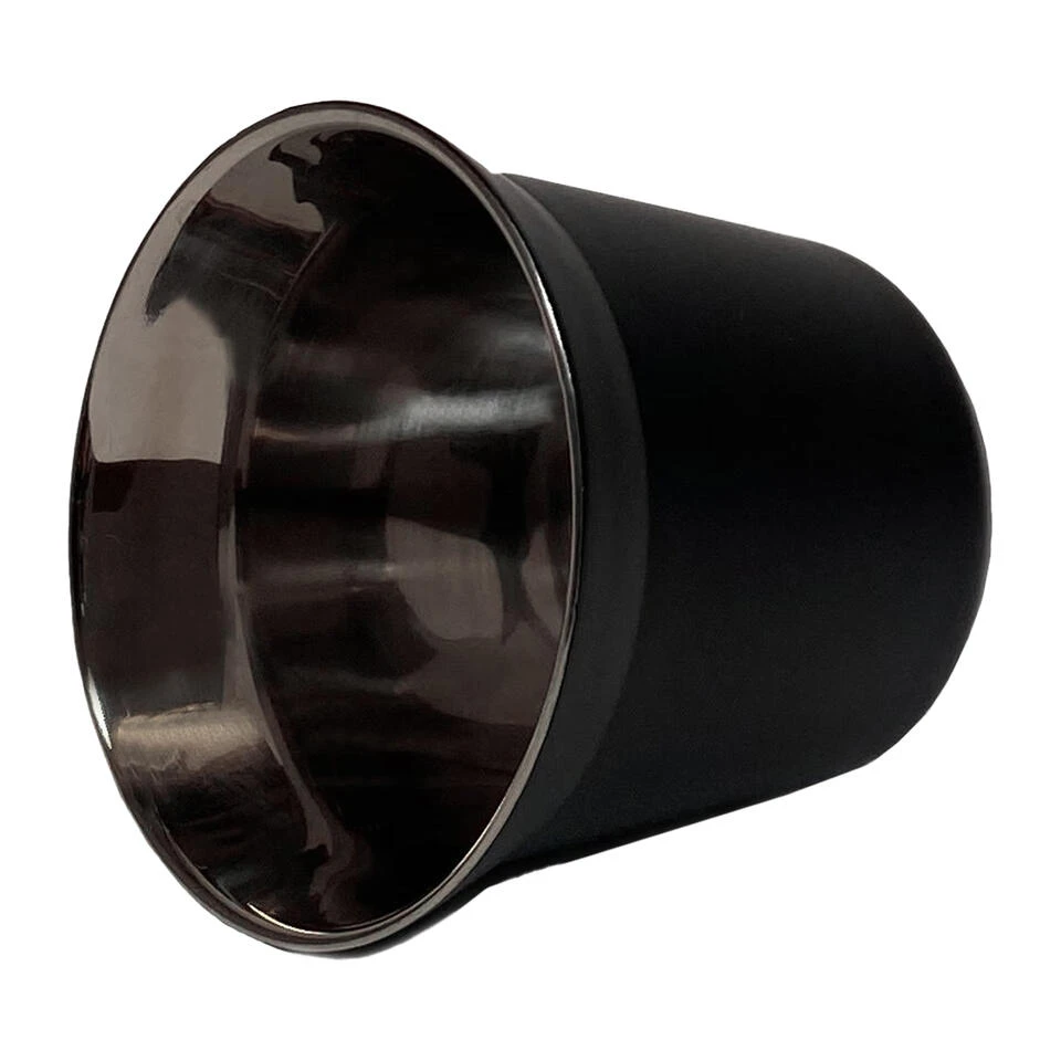 Krumble Espressokopjes Staal Set Van 4 - Zwart 2 Krumble Espressokopjes Staal Set Van 4 - Zwart - Afbeelding 2