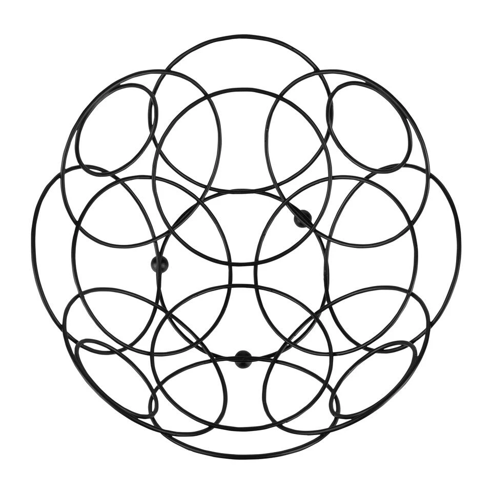 QUIVO Fruitschaal Metaal Rond - Zwart 2 QUIVO Fruitschaal Metaal Rond - Zwart - Afbeelding 2