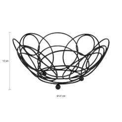 QUIVO Fruitschaal Metaal Rond - Zwart 6 QUIVO Fruitschaal Metaal Rond - Zwart -Huishoudelijke Voorwerpen Winkel 1000071574 0102