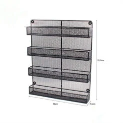 QUVIO Kruidenrek Groot Zwart -Huishoudelijke Voorwerpen Winkel 1000071749 0103