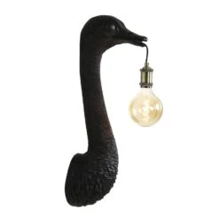 Wandlamp Ostrich - Zwart - 18x15.5x57.5cm 6 Wandlamp Ostrich - Zwart - 18x15.5x57.5cm -Huishoudelijke Voorwerpen Winkel 1000072840 0110