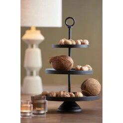 Etagère Marozu - Zwart - 3 Laags 6 Etagère Marozu - Zwart - 3 Laags -Huishoudelijke Voorwerpen Winkel 1000072864 0110