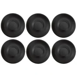 Barista Innovations Nero - Schotel Voor Cappuccinokop - Set Van 6 - Mat Zwart