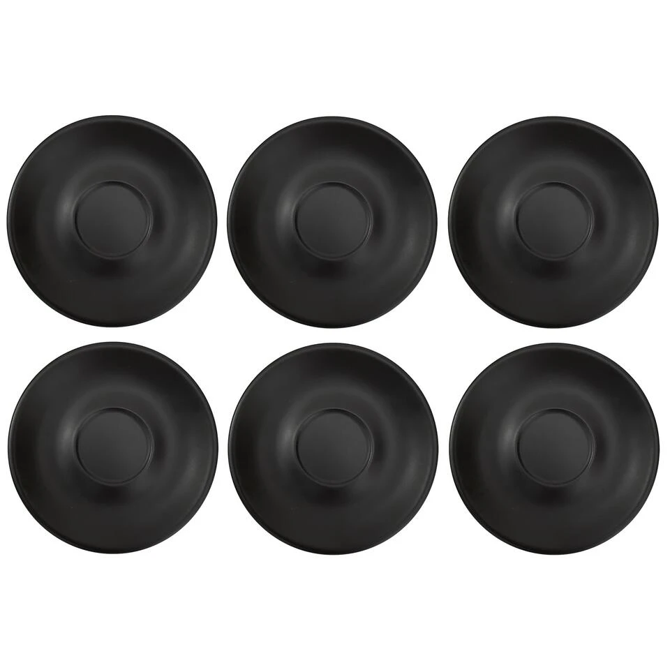 Barista Innovations Nero - Schotel Voor Cappuccinokop - Set Van 6 - Mat Zwart 1 Barista Innovations Nero - Schotel Voor Cappuccinokop - Set Van 6 - Mat Zwart