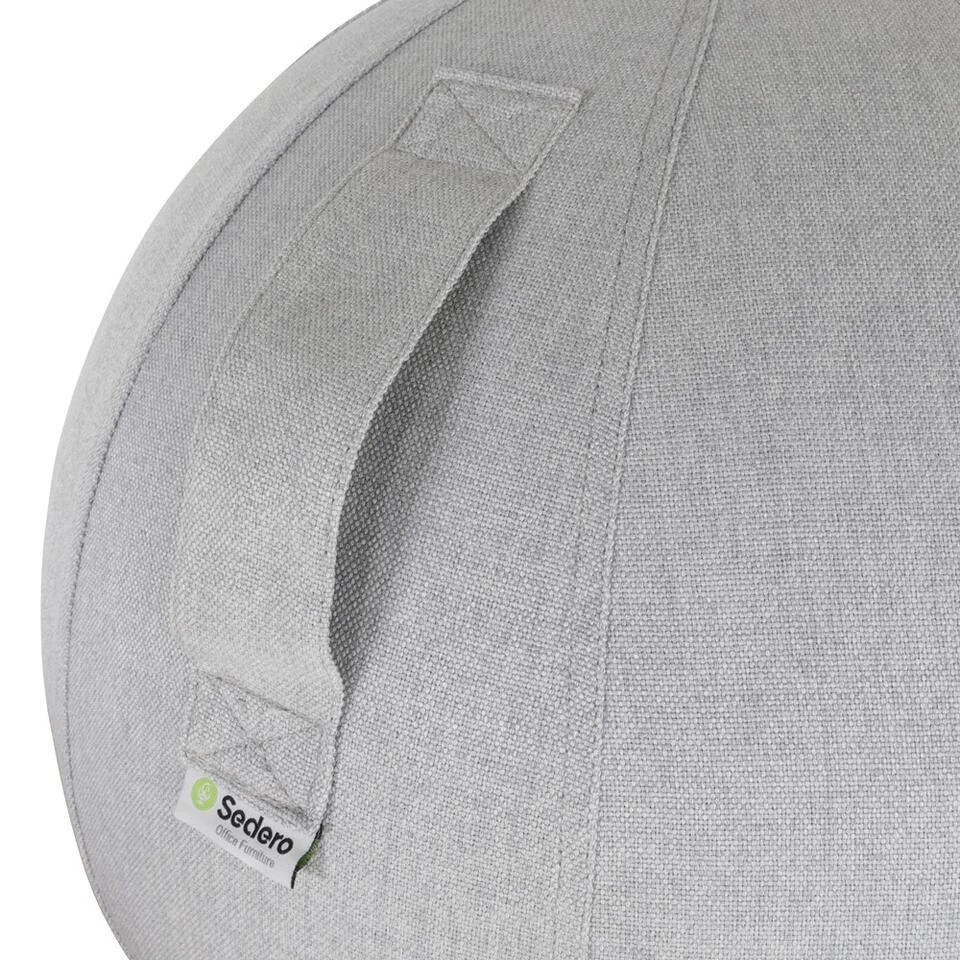 Ergonomische Zitbal - 55 Cm - Lichtgrijs 3 Ergonomische Zitbal - 55 Cm - Lichtgrijs - Afbeelding 3